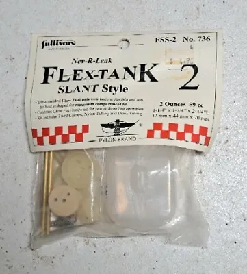 Sullivan Flex-Tank Fuel System 2 Oz Slant Style #736 RC Plane Car Truck Boat NOS • $16.95