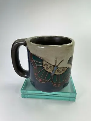Mara Mexico Galore Mug - Butterfly Art Pottery Signed 16 Oz Thick Larger Cup C30 • $23.99