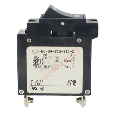 $16.85 • Buy Marine Circuit Breaker 15 Amp Carling AC1-80-34-615-381-C Shore Power Panel 