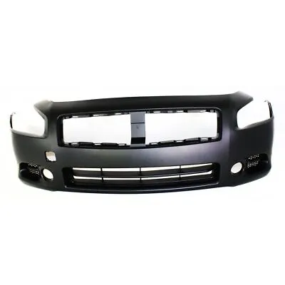 Front Bumper Cover For 2009-2014 Nissan Maxima W/ Fog Lamp Holes Primed CAPA • $257.97