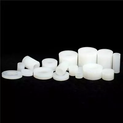 £3.33 • Buy M2.5, M3, M4, M5 White Nylon Spacers Plastic Standoffs Round Thick Washers