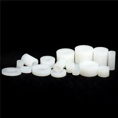 M2.5 M3 M4 M5 White Nylon Spacers Plastic Standoffs Round Thick Washers • £22.88