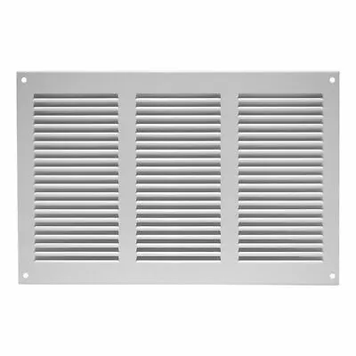 Metal Air Vent Grille 300mm X 200mm Fly Screen Flat Louvre Duct Cover • £13.99