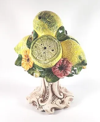 Vintage 15  Bassano Lemon Tree Topiary By Capodimonte Italy Italian Majolica • $129.97