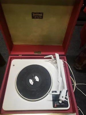 Vintage Dansette Tempo Portable Record Player Garrard Deck *spares Or Repair* • £78