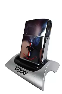 Zippo Ford Mustang Logo Pony Spell Out Zippo Unstruck New Car Auto • $41.99