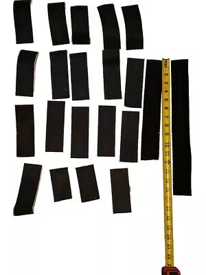 Misc Lot Of 21 Pcs. Most 2”x 6” VELCRO®  (Hook & Loop) Adhesive & Sew-on Black • $19.95