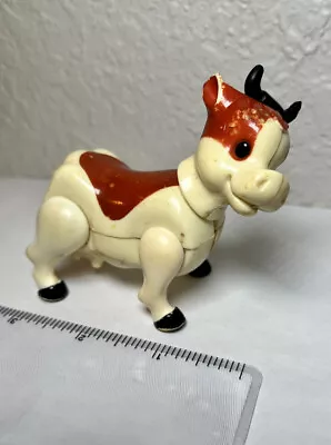 VTG Fisher Price Farm Milk Cow Brown And White Little People • $3.50