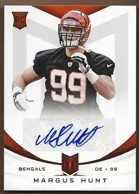 2013 Momentum Rookie Signatures Bengals Football Card #163 Margus Hunt/599 • $3.50