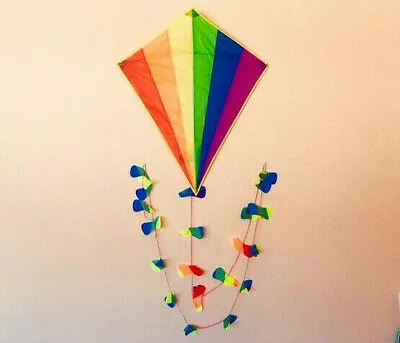 $19.99 • Buy Diamond Kids Kite Rainbow + Line + Tail