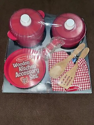 NEW Melissa & Doug Wooden Kitchen Accessory Set#2610 Kitchen Play Set • $20