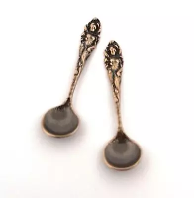 Mini Spoon-Small Spoon For Baby/Sugar & Salt Spoon SET OF 2 - Bronze Salt Spoon • $28