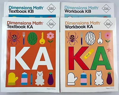 Dimensions Math Textbooks Workbooks KA KB Softcover *Make Your Own Bundle* • $11.99