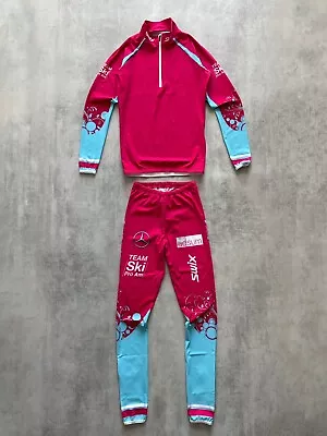 SWIX 2 Piece Light Suit Team SKI PRO AM Racing Suit Jogging Running  L • $55