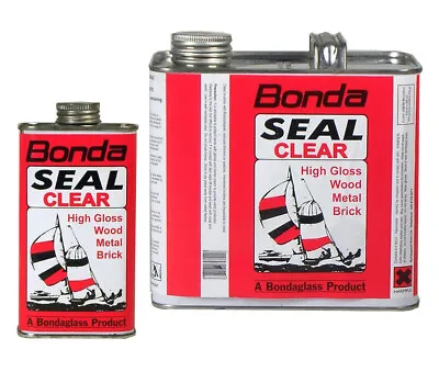 £24.99 • Buy Bonda Seal Clear Tough Flexible High Gloss Sealer For Wood Metal Brick ALL Sizes