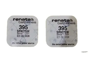 2pcs X ORIGINAL RENATA 395 - SR927SW SilverOxide1.55v Batteries • $6.95