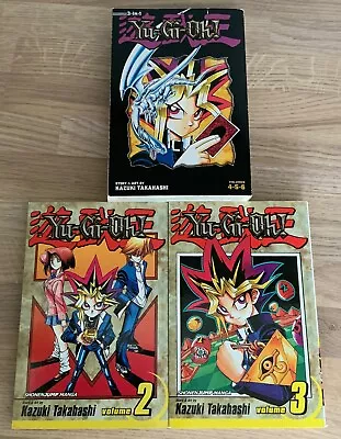 Yu-Gi-Oh! Vol 2-5 (3 Books) Kazuki Takahashi Shonen Jump Graphic Manga Novels VG • £20