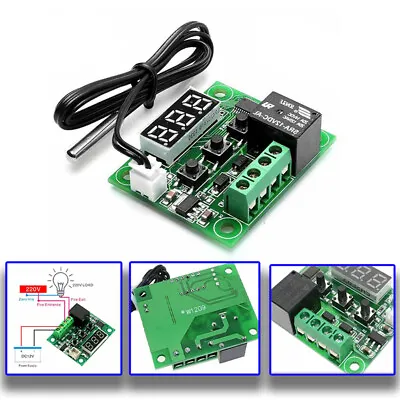 12V Digital Thermostat Switch Sensor Temperature Control Relay W1209 ON / OFF • $7.79