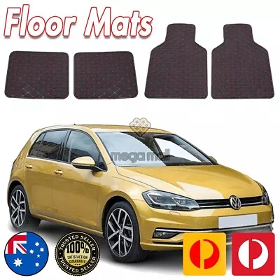 Floor Mats For VW Polo 6R 10-17 Black Front And Back • $51.47