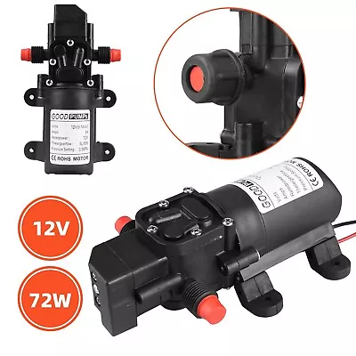 12V High Pressure Water Pump 130PSI Self Priming 72W Sprayer Diaphragm Automatic • $18.95