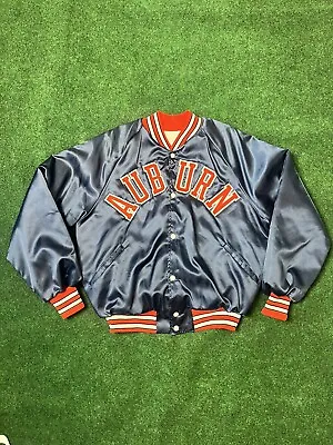 Vintage Bike Auburn Tigers Satin Varsity Jacket  • $69.99