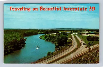 Traveling On Interstate 29 Super Highway Transporation Vintage Postcard • $8.99