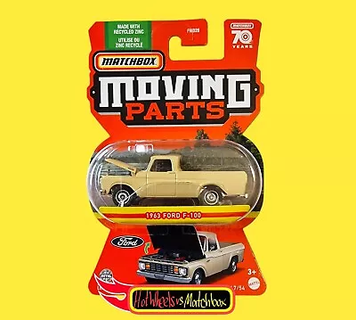 Matchbox MOVING PARTS 1963 FORD F-100 70TH ANNIVERSARY C CASE 2023 • $17.40