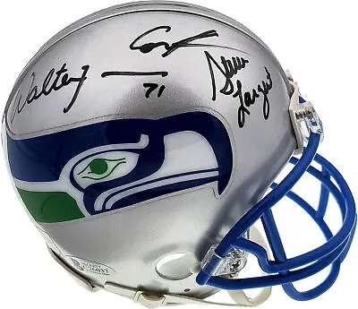 Seahawks Ring Of Honor Autographed Mini Helmet 5 Sigs Cortez Kennedy 124681 • $349