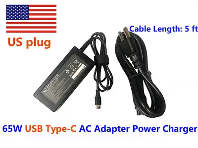 $19.86 • Buy HP HU10674-16024 918337-001 844205-850 828769-001 Type-C 65W AC Adapter Charger