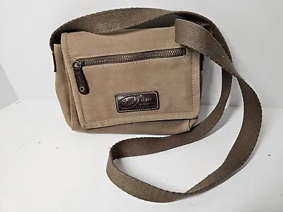 FOSSIL Canvas Brown Crossbody Strap Should Bag Small Faded. • $29.99