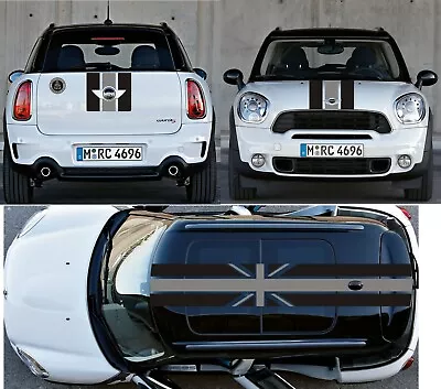 Union Jack Stripe Kit Sticker Decal Hood Trunk Roof For Mini Cooper Coutryman • $77.99