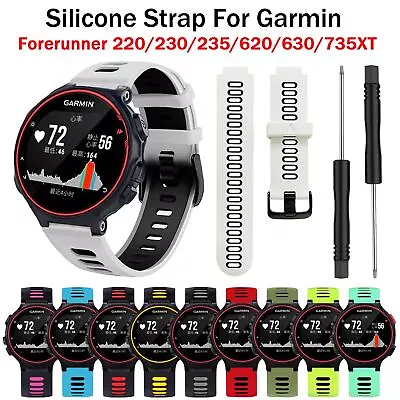 Silicone Watch Band Strap For Garmin 735XT Forerunner 230/235/620/630 Watchband • $10.54