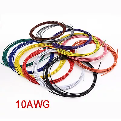 £208.15 • Buy 10AWG PVC Electronic Cable Tinned Copper Stranded Wiring 600V High TEMP 105℃