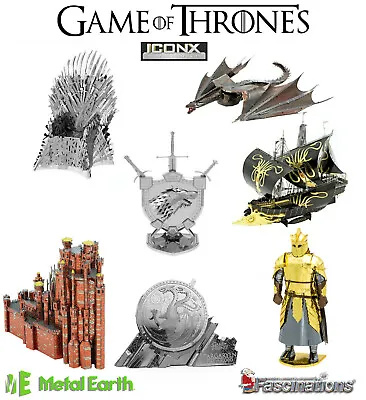  Game Of Thrones Metal Earth Model IconX DIY Official New UK  Laser Cut Puzzle  • £24.95