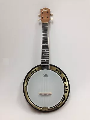 $283 • Buy Caraya SBJUK-118 Banjo Ukulele W/Flame Maple Resonator + Soft Case