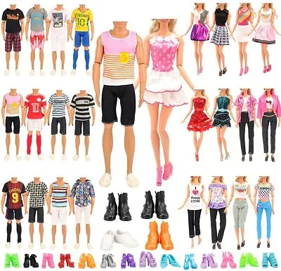 New Dolls Clothes & Doll Accessories Great For Barbie Dolls & Ken Dolls Fun Desi • $28.75