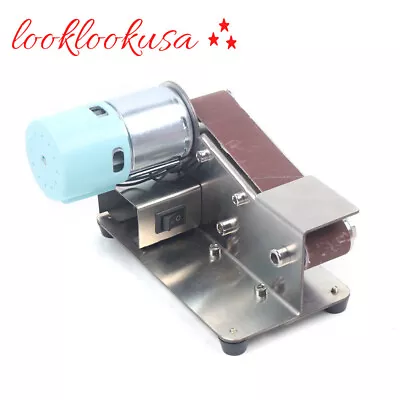 Electric Belt Sander Mini Grinder DIY Polishing Grinding Machine 4000-8000 Rpm • $37