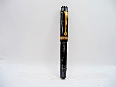 Hoover Vintage Piston Fill Black And Gold Fountain Pen--fine Point • $30