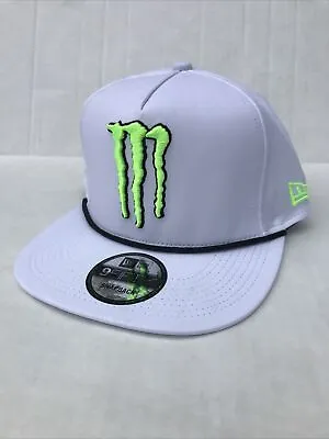 Hat Monster Energy New Era Athlete Only New! 100% Authentic Golfer Rope White • $64.17