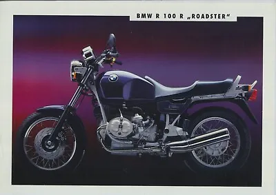 BMW R100R Roadster (1993) Genuine Dealers Sales Brochure R 100 R AirHead EE85 # • $11.18