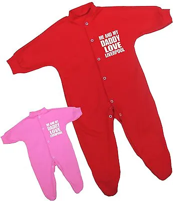 £9.99 • Buy BabyPrem LIVERPOOL Baby Clothes Sleepsuit Babygrow Newborn Shower Gift NB-9m