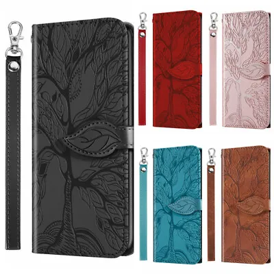 $3.88 • Buy Leather Tree Wallet Case For IPhone X XR XS 13 12 11 Pro Max 8 7 6 6S Plus Cover