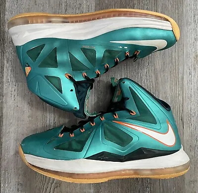 Nike LeBron 10 Miami Dolphins 2013 Men’s - Size 8 - 541100-302 • $51.75