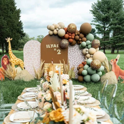 Safari Balloon Arch Garland Kit Sage Green Jungle Theme Birthday Party Decor • $32.99