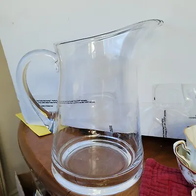 MICHAEL GRAVES Design Clear Glass Pitcher Simple Classic • $111.11