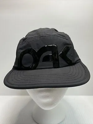 Oakley Womens Mark II 5 Panel Hat Black OAK Logo Adjustable For Custom Fit Cap • $25