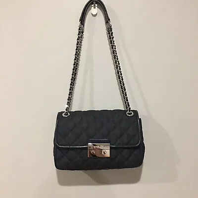 NWOT Michael Kors Sloan Denim Blue Shoulder  Chain Handbag $250 • $180