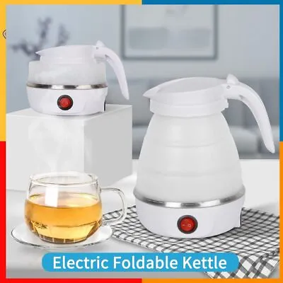 Mini Electric Portable Foldable Kettle Suitable For Home Easy To Store 600ml • £10.69