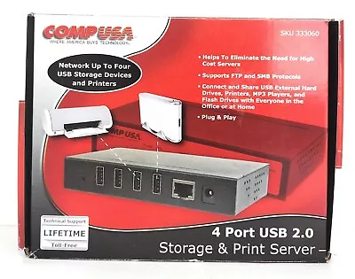 Comp USA 4-port USB 2.0 #333060 New In Box • $37.85