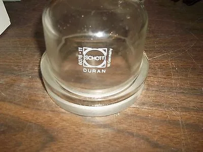 $69.99 • Buy Schott Duran 6076-11 Vacuum Bell Head Lid Reaction ? Ground Glass Lab (wl25)